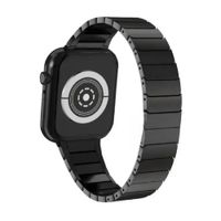 Correa Para Applewatch Y Watch Acero Slim 42-44-45-49mm Negro