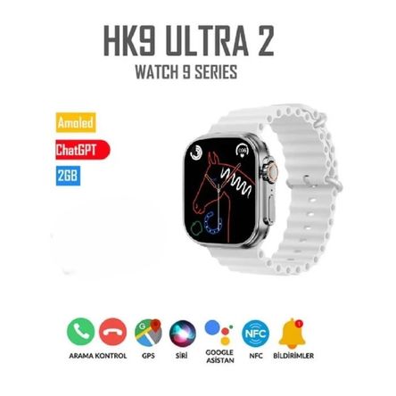 Smartwatch hk9 ultra 2 serie 9 amoled 2gb blanco