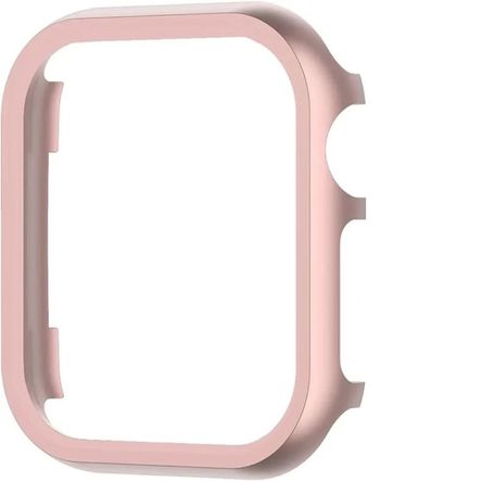 Bumper case de acero inox para smartwatch de 41mm rosado