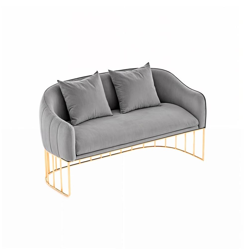 Sofá Luxury Sveti 2 Cuerpos - Gris claro