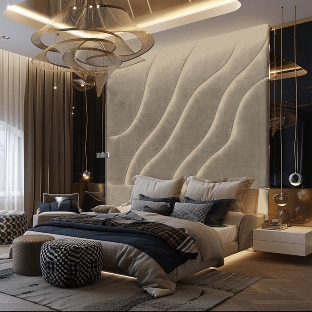 Cabecera Kolding Queen - Beige Claro