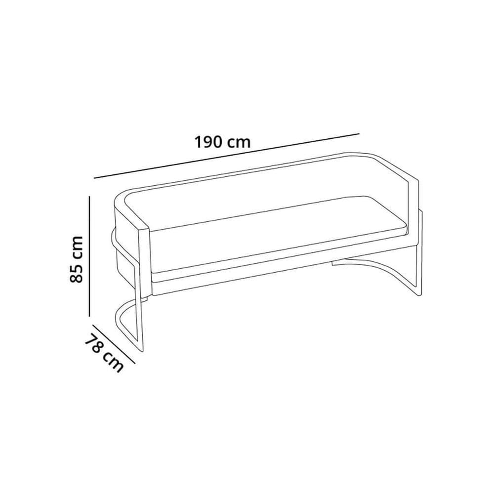 Sofá Luxury Ohrid 3 Cuerpos - Cobalto