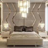 Cabecera Viborg King - Beige Claro