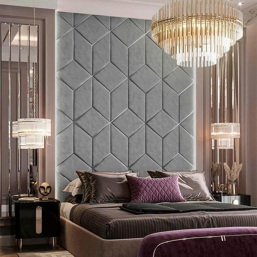 Cabecera Fredericia King - Gris Claro