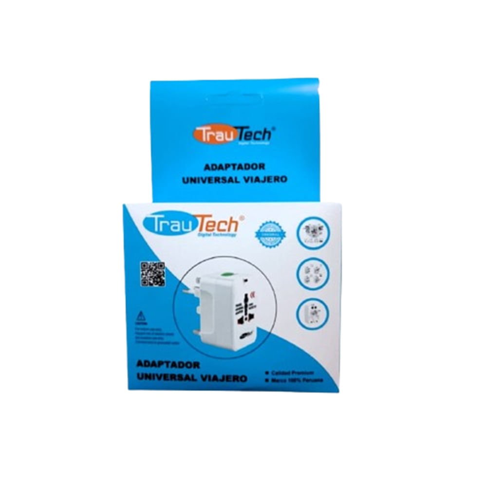 Adaptador Internacional -Enchufe Viajero 110 - 240 V TRAUTECH Adaptador Internacional -Enchufe Viajero 110 - 240 V TRAUTECH