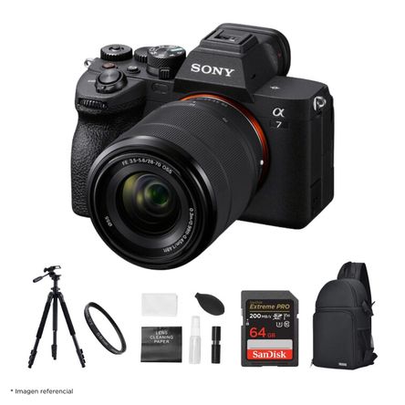 Cámara Sony Alpha a7 IV Full Frame Mirrorless + Lente 28-70mm + Kit Ultimate de Accesorios