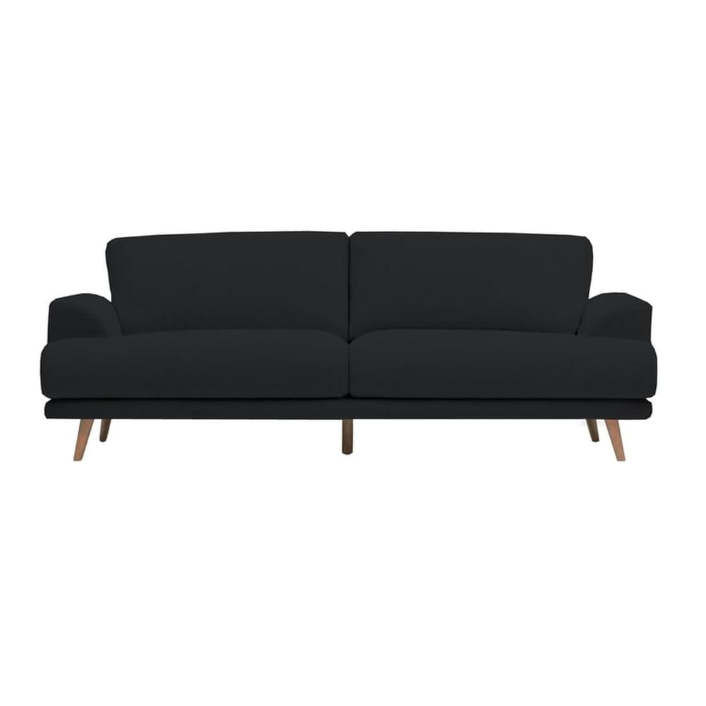 Sofá Moderno Carlow 3 Cuerpos - Negro Sofá Moderno Carlow 3 Cuerpos - Negro