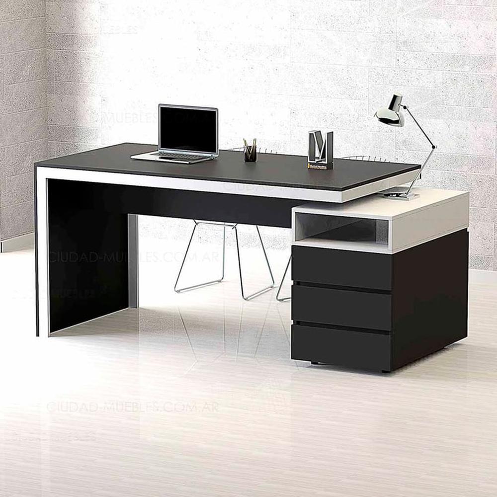 Escritorio con Cajones Napari - Negro y Blanco