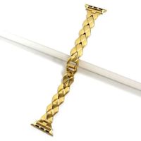 Correa de acero inoxidable para watch Glam 42 44 45 49mm dorado