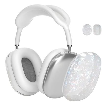 Case protector nacarado para airpods max - blanco