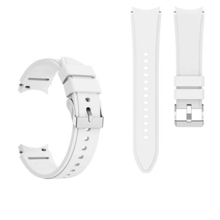 Correa de silicona samsung watch 4-5-5 pro-6-7-fe blanco Correa de silicona samsung watch 4-5-5 pro-6-7-fe blanco