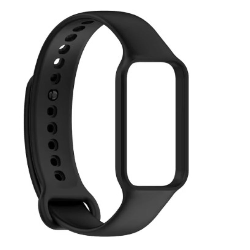 Correa de silicona Para Xiaomi Smartband 8 active y Redmi Smartband 2 negro Correa de silicona Para Xiaomi Smartband 8 active y Redmi Smartband 2 negro