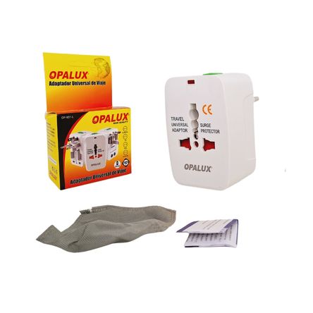 Adaptador Internacional- Enchufe Universal Viajero 110v 240v Opalux Adaptador Internacional- Enchufe Universal Viajero 110v 240v Opalux