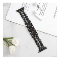 Pulsera para Watch de metal doble corazon 42 44 45 49mm negro