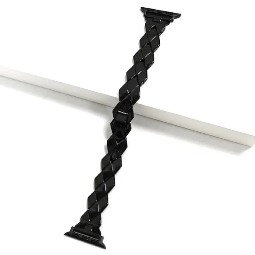 Correa de acero inoxidable para apple watch Glam 42 44 45 49mm negro Correa de acero inoxidable para apple watch Glam 42 44 45 49mm negro