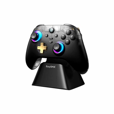 Mando Inalambrico Easysmx D05 con Base De Carga Negro