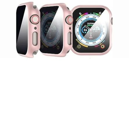 Bumper con glass antiespía para smartwatch 40-41mm rosado Bumper con glass antiespía para smartwatch 40-41mm rosado