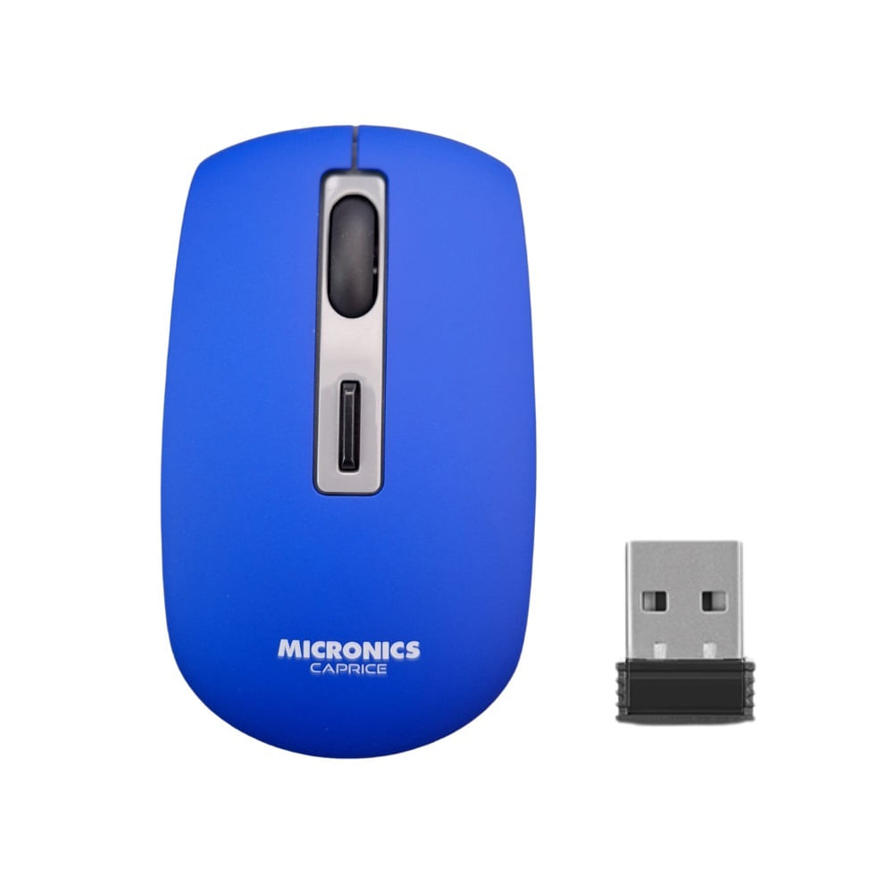 Mouse Micronics Caprice Recargable Inalambrico 2.4Ghz bluetooth1600Dpi Azulino Mouse Micronics Caprice Recargable Inalambrico 2.4Ghz bluetooth1600Dpi Azulino