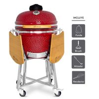 Kamado Granada 20 Rojo más 4 accesorios
