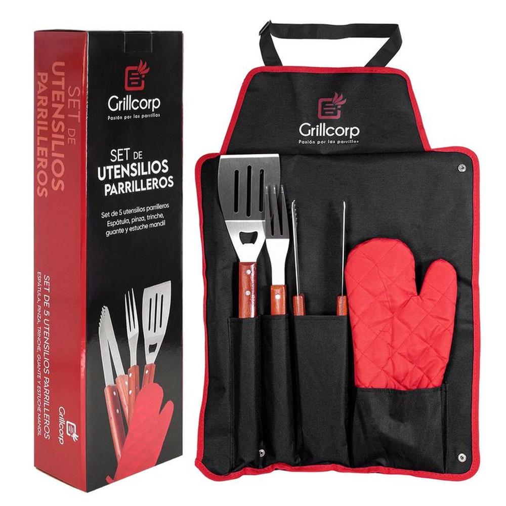 Set de Utensilios parrilleros Grillcorp de 5 piezas