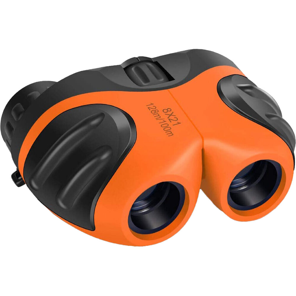 Binoculares Apexel 8x21 para Niños (Naranja) - 8x Aumento, Campo de Visión de 386', Distancia de En