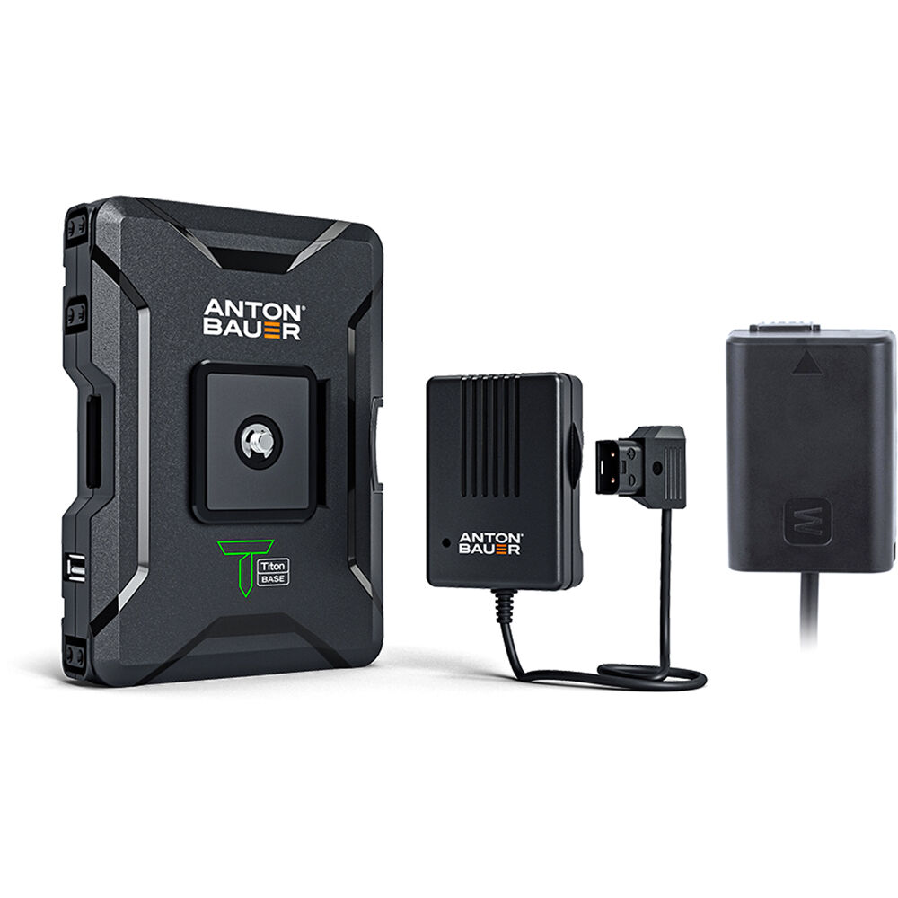 Kit de Base Anton/Bauer Titon para Cámaras Compatibles con NP-FW50 - Batería Slim de 68Wh, Salidas