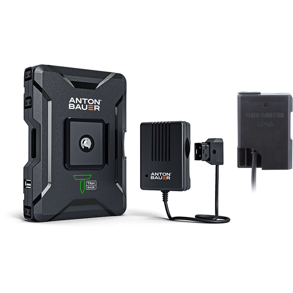 Kit Base Anton/Bauer Titon para Cámaras Nikon D5600/DF/D3300 - Batería Slim 68Wh, Salidas de Energí