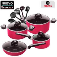 Set de Ollas Antiadherentes FZ-1612T Fucsia