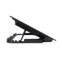 COOLER IDOCK PRO COOLER N6 12.1"" A 17"" 2 VENTILADORES DE 140MM 5 NIVELES REGULADO, USB, COLOR NEGRO
