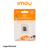 MEMORIA MICRO SD IMOU ST2-64-S1, 64GB, CLASE 10, U3, V10, APRUEBA DE AGUA - P/N: ST2-64-S1-IMOU