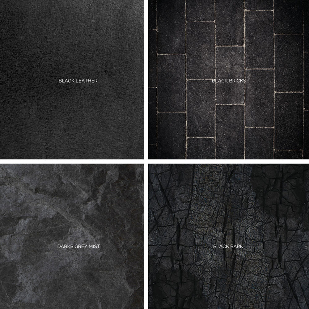 Mejores Fondos Portátiles para Fotografía (Medianoche, 24 x 24"") - 2 Fondos Doble Cara, 4 Superfici