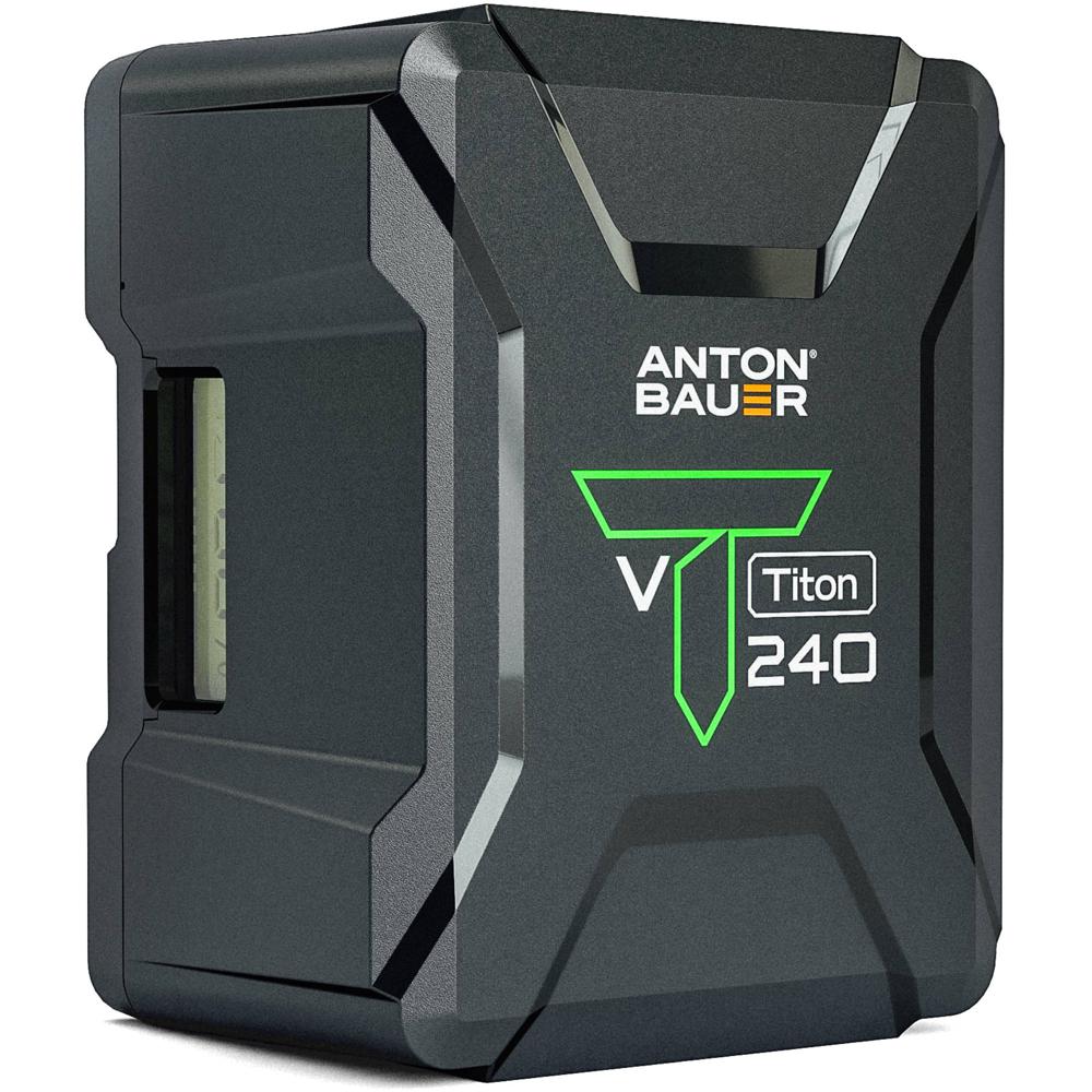 Batería Anton/Bauer Titon 240 238Wh 14.4V (Montaje en V) - Ligera, Soporta 10A, Pantalla LCD, Puert