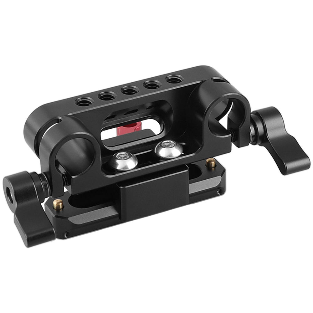 CAMVATE Abrazadera Doble de 15mm con Kit de Liberación Rápida NATO - Soporta Varillas LWS de 15mm,