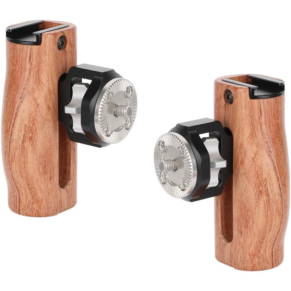 CAMVATE Agarre de Madera Ergonómico con Montaje Rosette M6 Macho (Par)