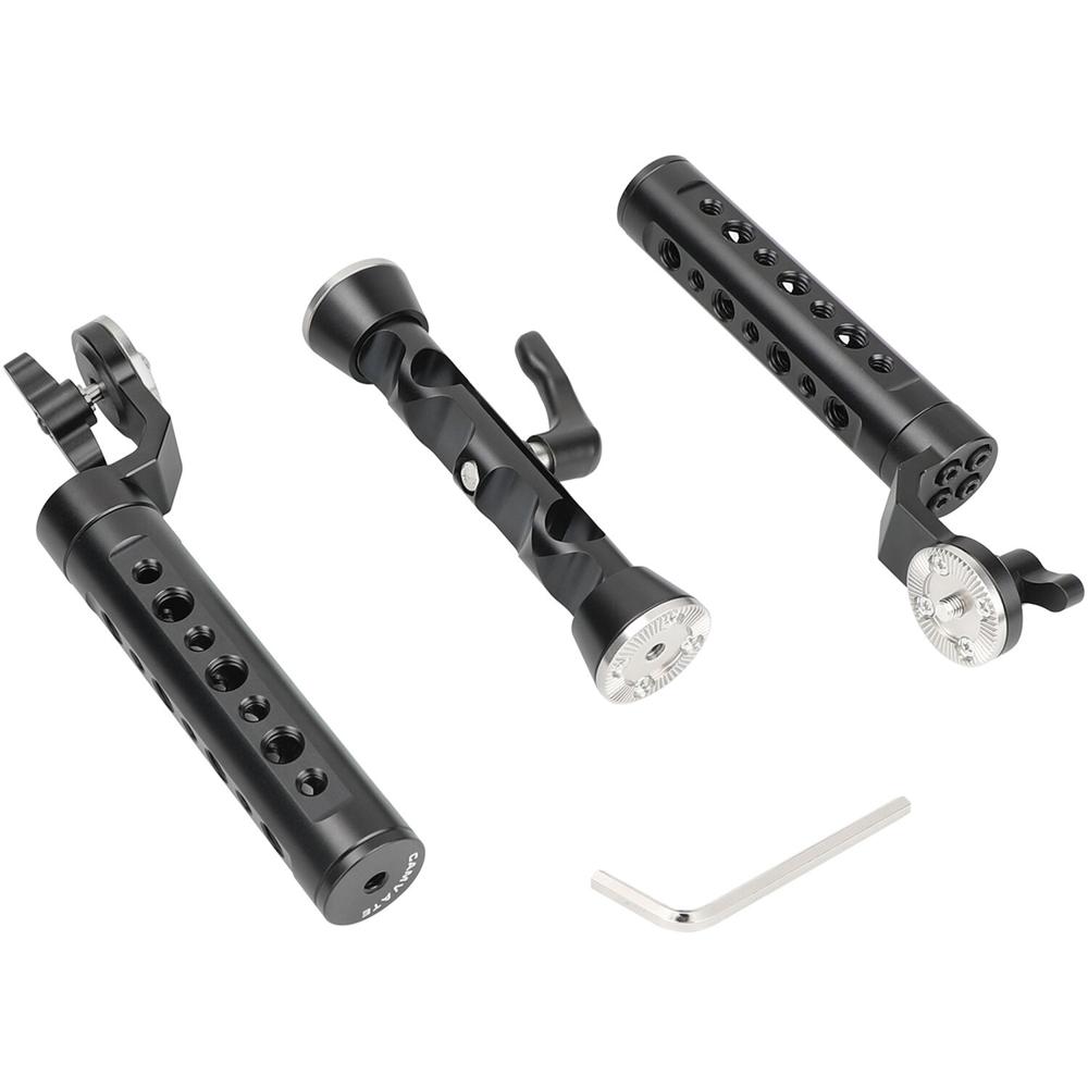 CAMVATE Par de Empuñaduras Estilo Queso con Bloque de Varilla LWS de 15mm