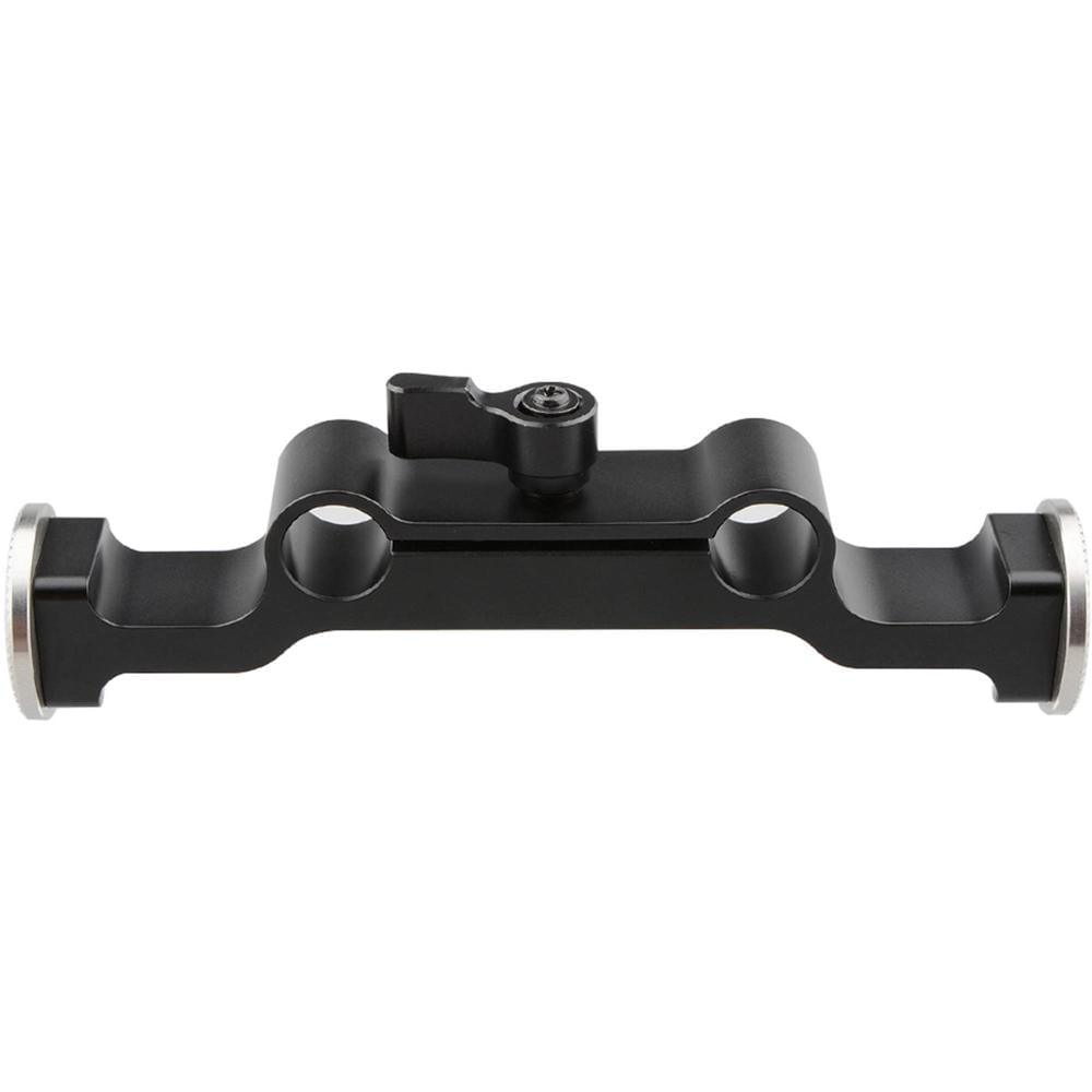 CAMVATE 15mm Rod Clamp with ARRI-Style Rosettes (Black Lever)