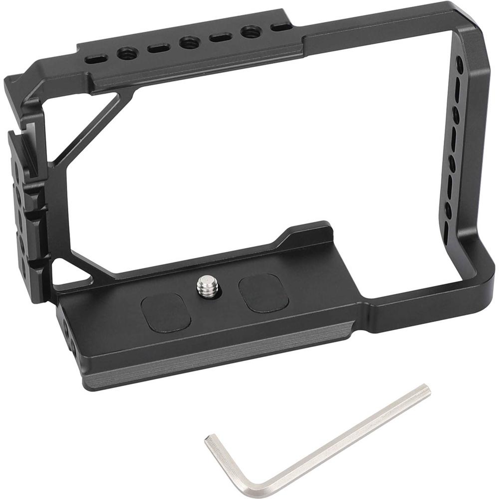 CAMVATE Jaula Completa para Cámara Sony a6700 - Acceso a Controles, Múltiples Roscas 1/4""-20, Zapat