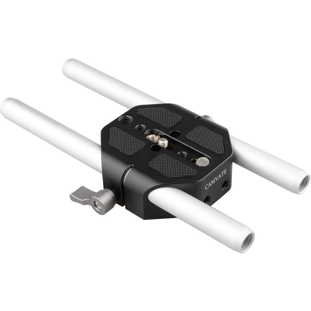 Base de Cámara CAMVATE (Palancas Plateadas) para Cámaras Pequeñas - Construcción de Aluminio Durade