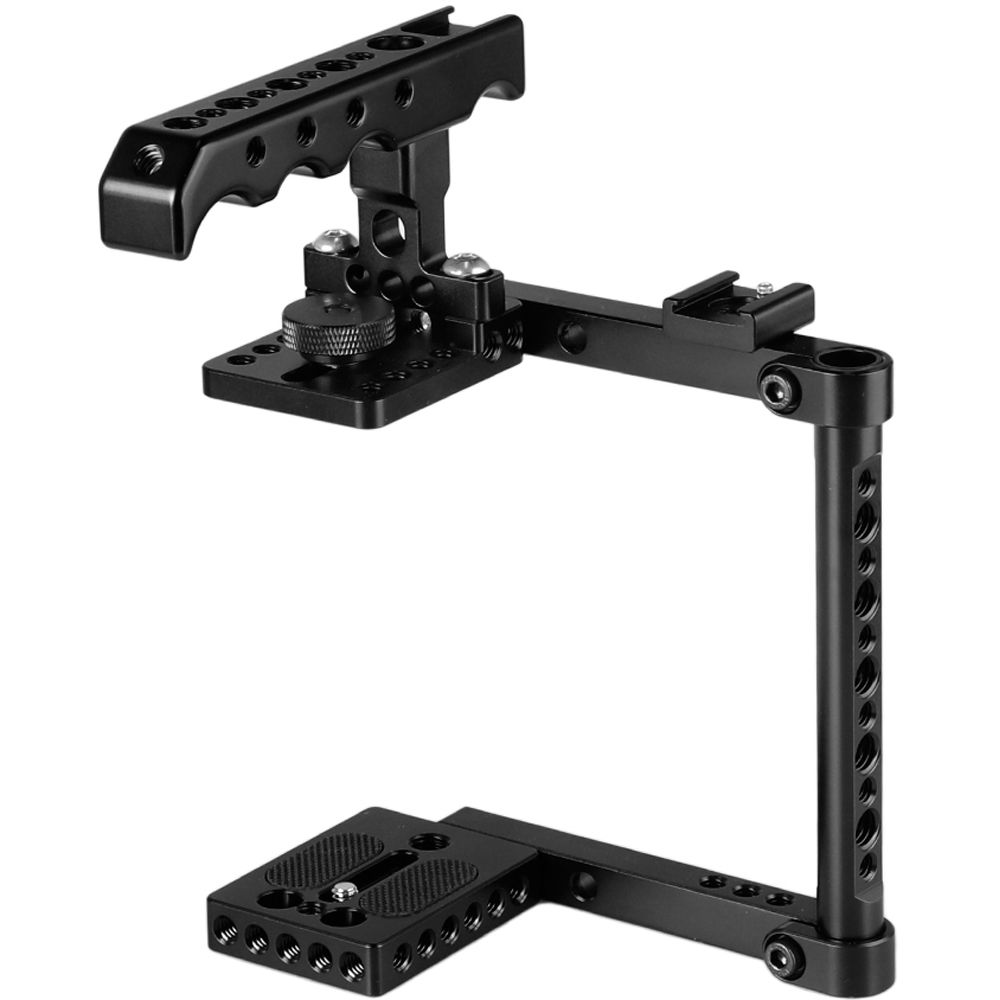 CAMVATE Jaula Universal para Cámara con Mango Superior (Apertura Lateral Izquierda) - Altura Ajusta