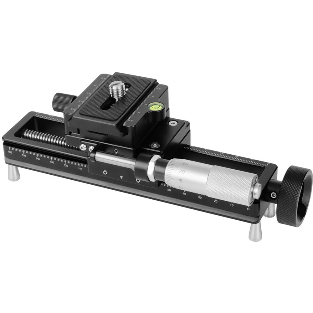 AstrHori AH-MGA170 Slider de Enfoque Macro con Ajuste de Micrómetro, Set QR Tipo Arca con Botón de