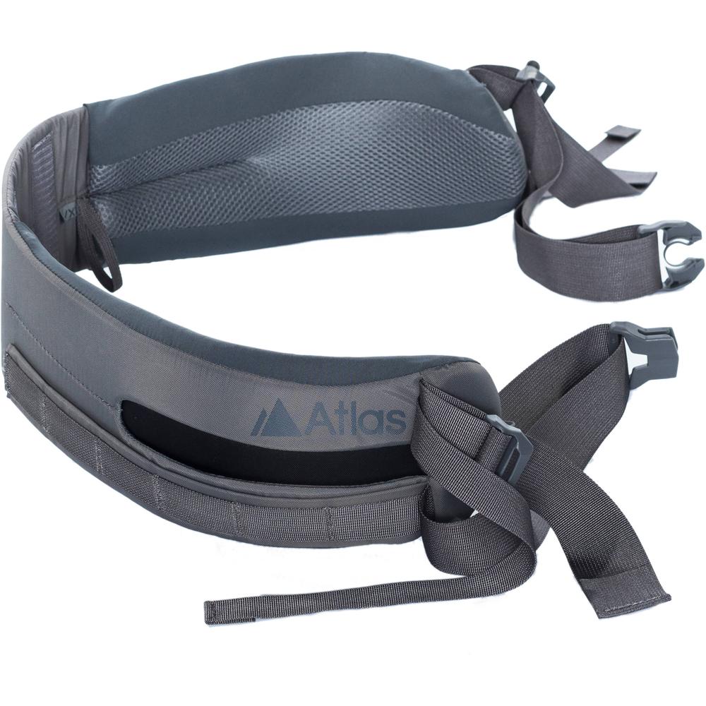 Cinturón de Aventura AtlasPacks (Gris, Mediano/Grande) - Diseñado para la Mochila de Aventura Atlas