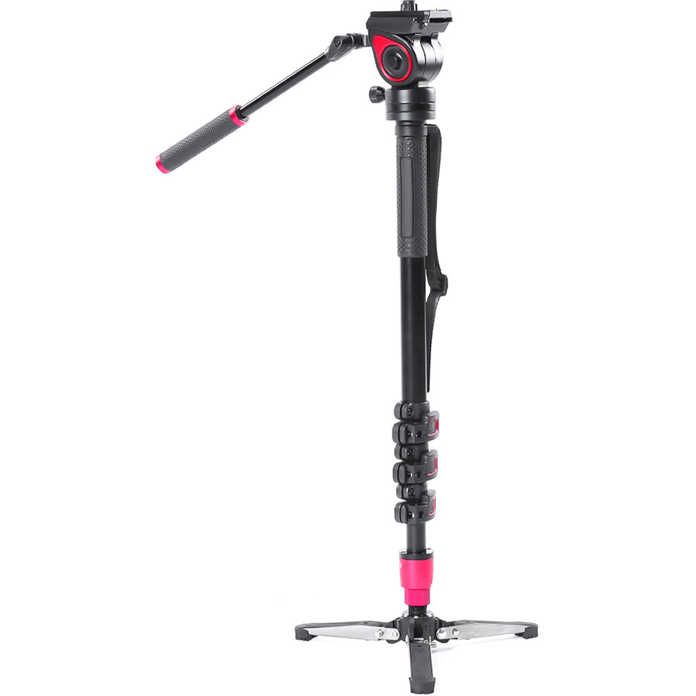 CAME-TV TP-MQB Monopod de Fibra de Carbono con Base Pivotante y Cabezal Fluido - Capacidad de Carga
