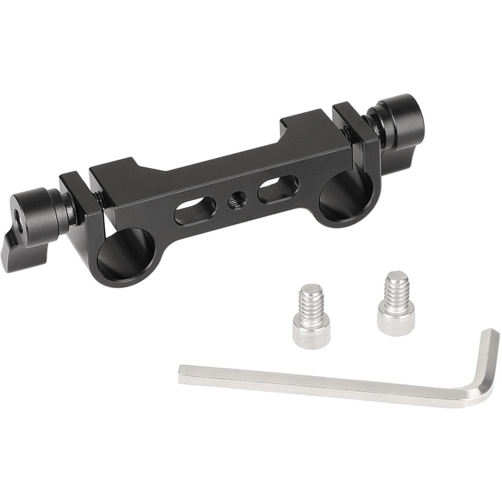 Bloque de Varilla LWS de 15mm CAMVATE con Agujeros Centrales de 1/4""-20 Sin Rosca - Soporte para Ac