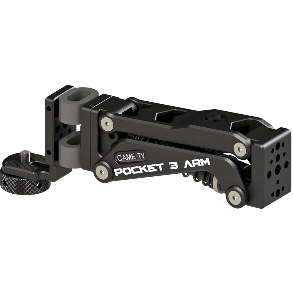 CAME-TV Brazo Amortiguador Multifuncional: Soporta Cámaras de Acción y Smartphones, Resorte de Amor