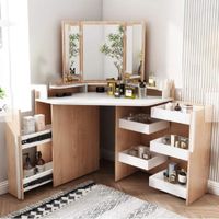 TOCADOR ESCRITORIO MODERNO NACION MUEBLES COLOR MARRON
