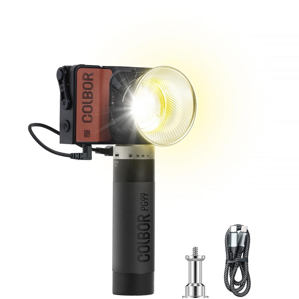 COLBOR Wonder W100 Monolight Bi-Color LED con Kit de Agarre PG99 - Luz de 97.68Wh, 6790 Lux, 2700-6