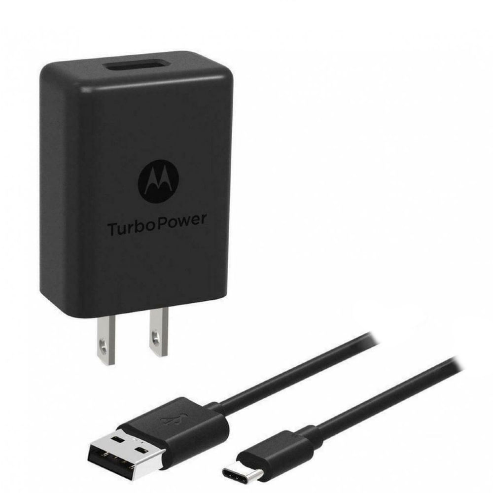 Cargador Motorola Turbo Power 18W Tipo C Fast Charger Color Negro | Promart  - Promart