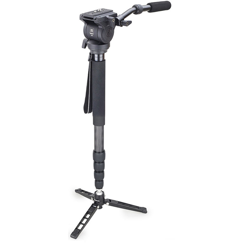 Monopod Telescópico de Fibra de Carbono DigitalFoto Solution RM60CK con Cabezal Fluido y Base de Tr