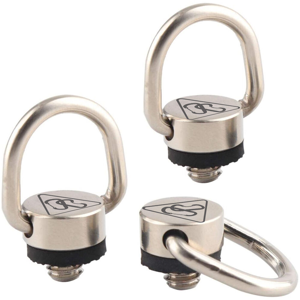 Clip de Carabineras DANGER BUDDIES para Cámara (Paquete de 3) - Acero Inoxidable, D-Ring de 1/4""-20