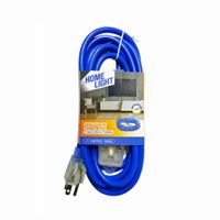 Extensión Eléctrica Azul 3 Metros x 3 Tomas Conexión a Tierra Home Light